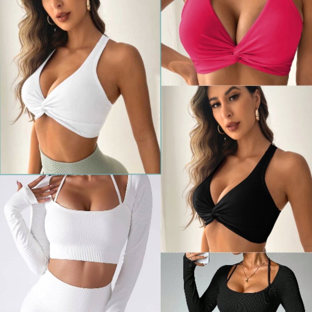 SHEIN workout sports bras